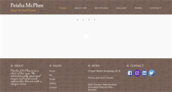 Desktop Screenshot of peishamcphee.com